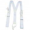 Bretelles homme boutons blanches