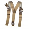 Bretelles homme boutons beige clair
