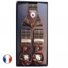 Bretelles homme Cotton Park tartan beige