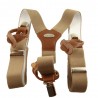Bretelles homme Cotton Park marron clair