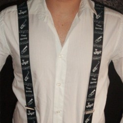 Bretelles homme jazz noir